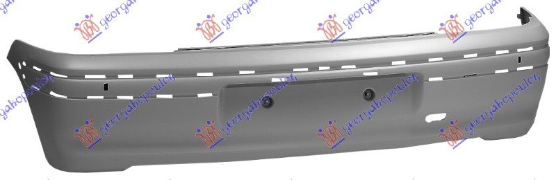 REAR BUMPER PRIMED W/OUT MOULDING (EURO