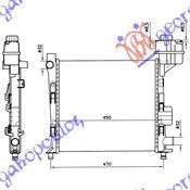 RADIATOR PETROL -A/C (40x37.5)