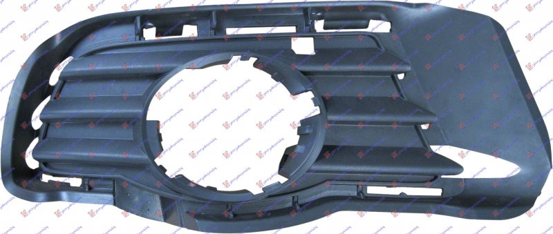 FR. BUMPER SIDE GRILLE BLACK (1 HOLE)