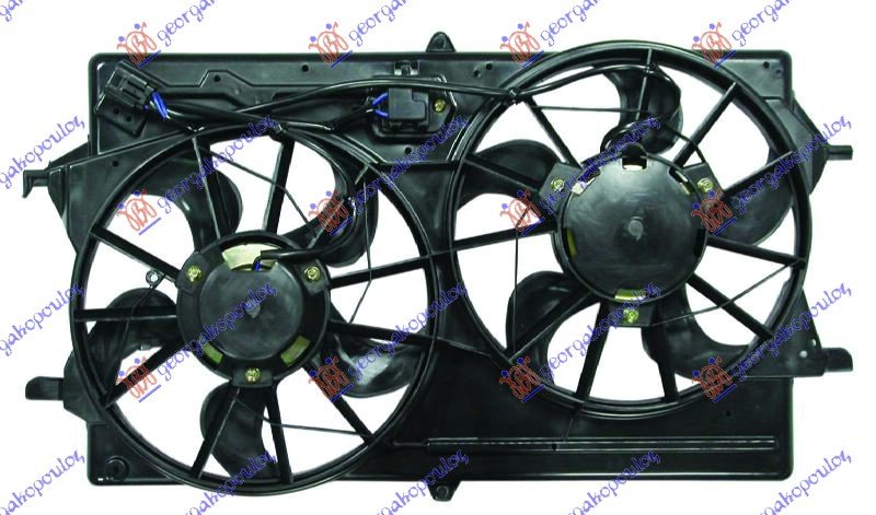 COOL. FAN ASSY TWIN +A/C PETROL-DIESEL