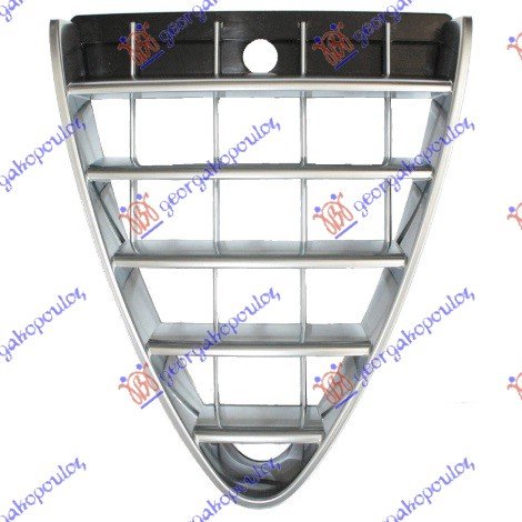 GRILLE CENTRAL BLACK/CHROME 07-