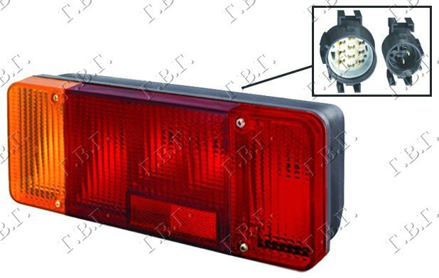TAIL LAMP (E) (OPEN CARRIER)
