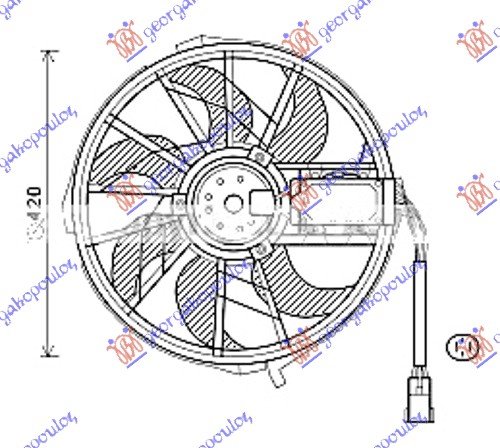 VENTILATOR (MOTOR I VENT.) (420mm)