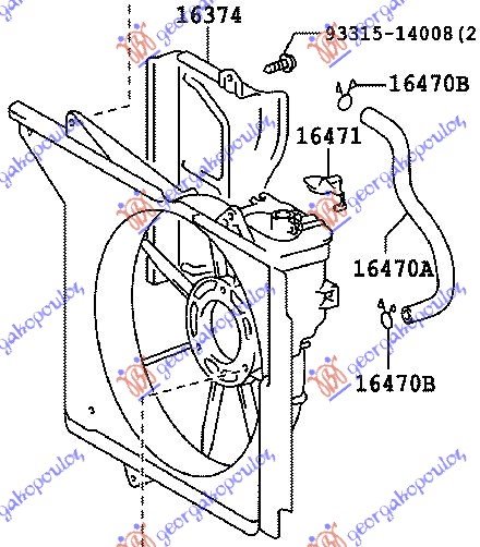 FAN ASSEMBLY COVER 1,0 (- A/C) PETROL