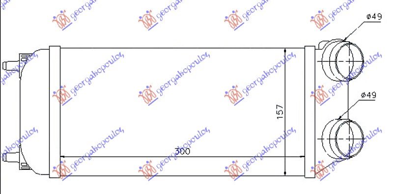 HLAD.INTERC.1.6/2.0 HDi (300x155x80)