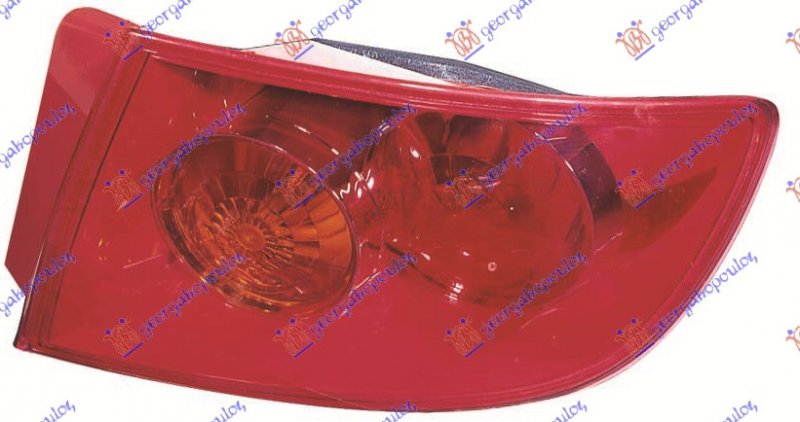 TAIL LAMP OUTER RED 4D -06 (E)