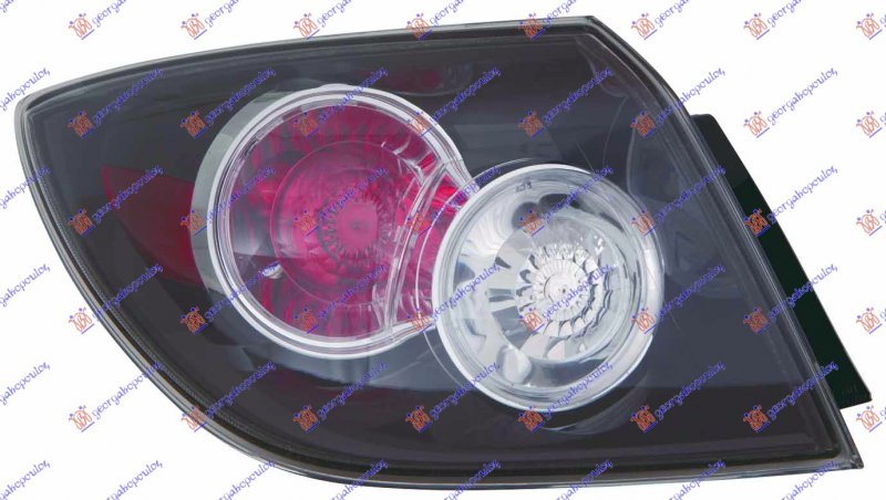 TAIL LAMP OUTTER 5D BLACK 06- (E)