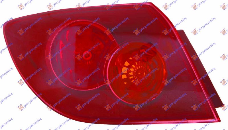 TAIL LAMP OUTER 5D RED -06 ()