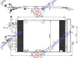 RAD. A/C 1.3-1.7-1.9 CDTi-2.0 PC(49,5x3