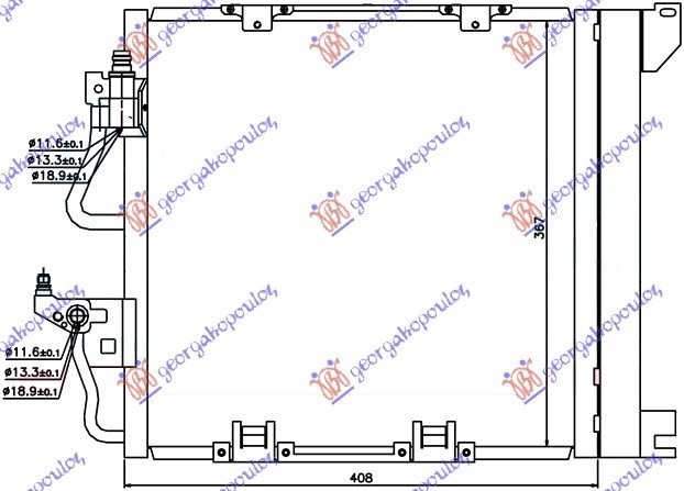 HLAD KLIME 1.7-1.9 CDTi (41x38)