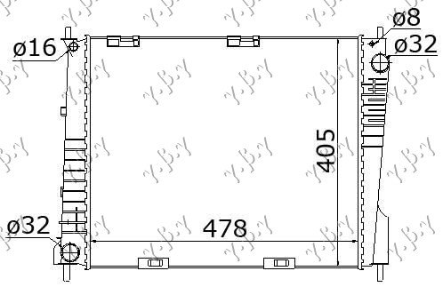 HLADMOT.1.2-1.4-1.6+/-A/C(38x44x1.6)05-