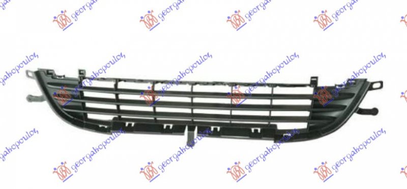 FRONT BUMPER LOWER GRILLE 10-BLACK