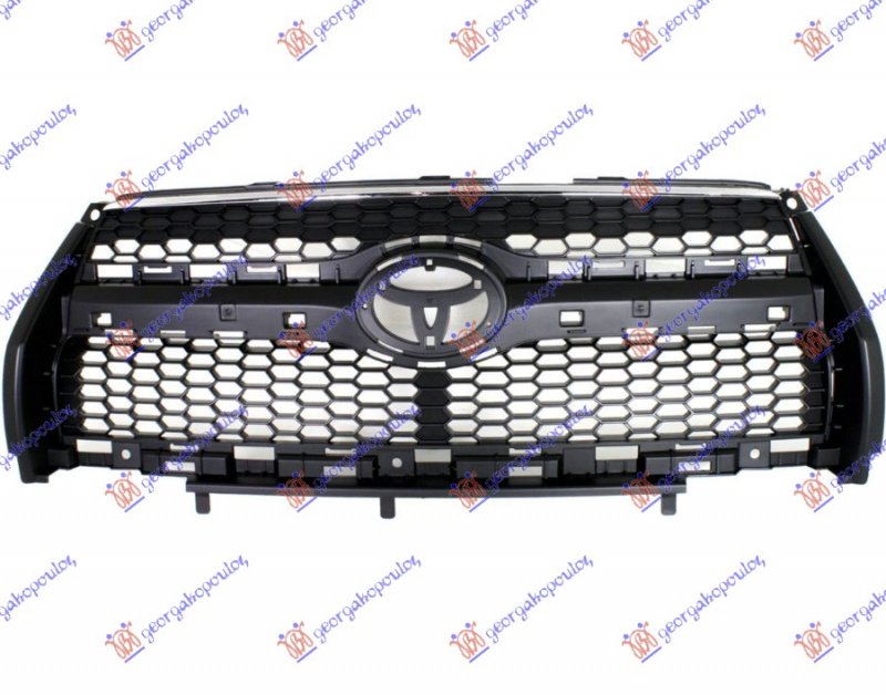 GRILLE BLACK (CHROME UPPER)08- LTD/SPORT