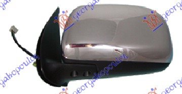 DOOR MIRROR ELEC. CHROMED (A Q