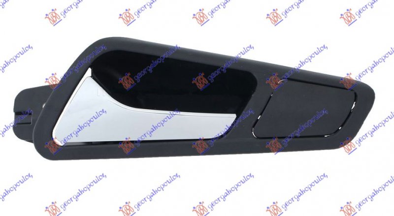 DOOR HANDLE FRONT INNER CHROME/BLACK