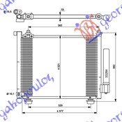 CONDENSER DIESEL  (38,5x30,8x2.0)