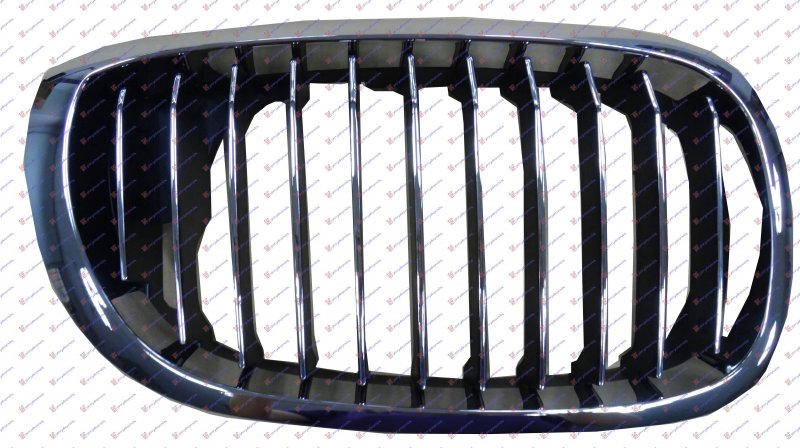 GRILLE PIECE (CHROME-CHROME/BLACK)