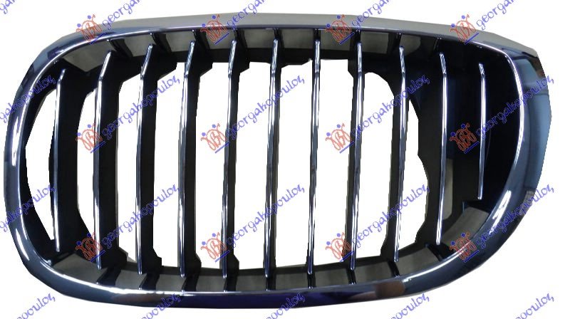 GRILLE PIECE (CHROME-CHROME/BLACK)