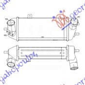 INTERCOOLER 1.1-1.4-1.6 CRDi (300x158x90