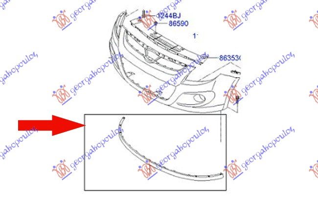 FRONT BUMBER SPOILER (O)