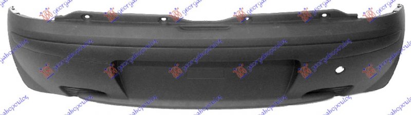 REAR BUMPER 3 DOORS BLACK