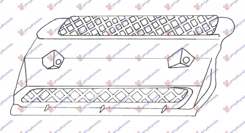 BUMPER GRILLE SIDE 3D