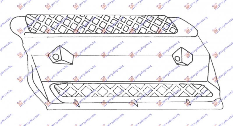 BUMPER GRILLE SIDE 3D