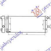 RADIATOR 1,9 DIESEL (+A/C) (70x30,6x38)