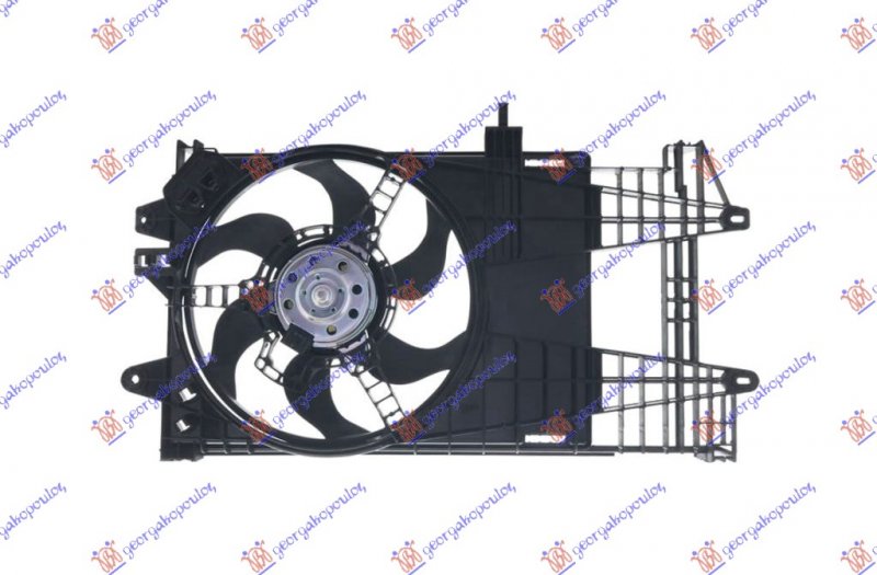 COOLING FAN ASSY +A/C 02-03 MARELLI TYPE