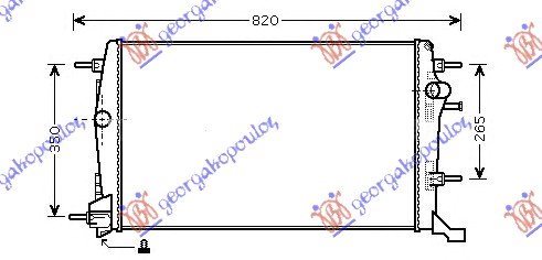 RADIATOR 1,6-2,0 DCi +/- A/C (65x43x34)