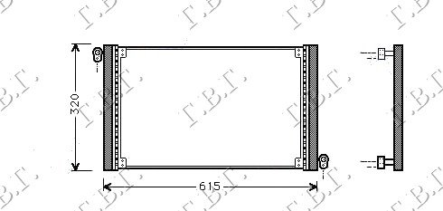 RADIATOR  1.2-1.4-1.616V (55.6x31) 98-01