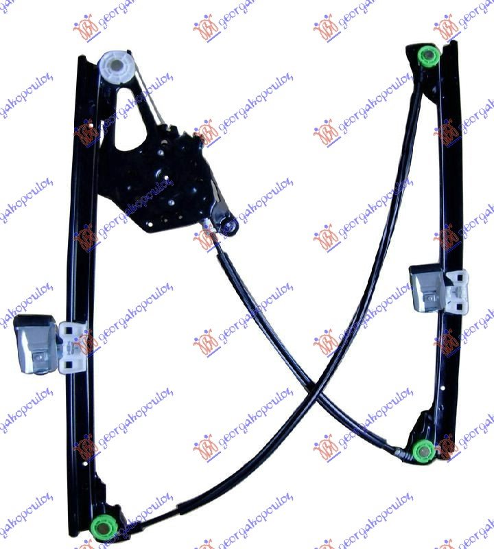 FRONT WINDOW REGULATOR ELEC (W/O MOTOR)