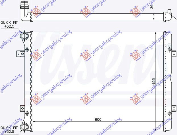 RADIATOR 1,9-2,0 TDi (60x44,5) 00-