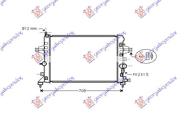 RADIATOR 1,6CC 16V +/- /C (60x37)