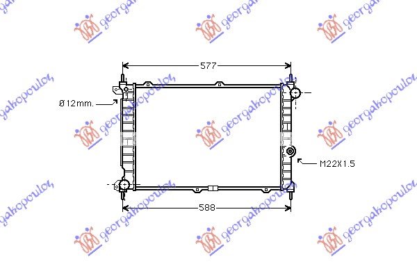 HLADNJAK MOTORA  1.7 TD (50x35)