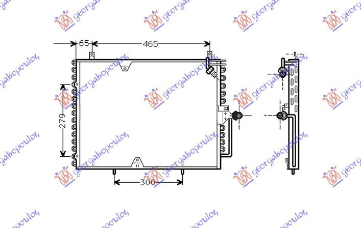 CONDENSER 2.0-2.3i (53.8x43.5)