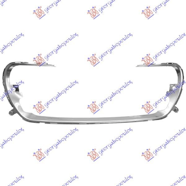 FR. BUMPER GRILLE CHROME FRAME 11-