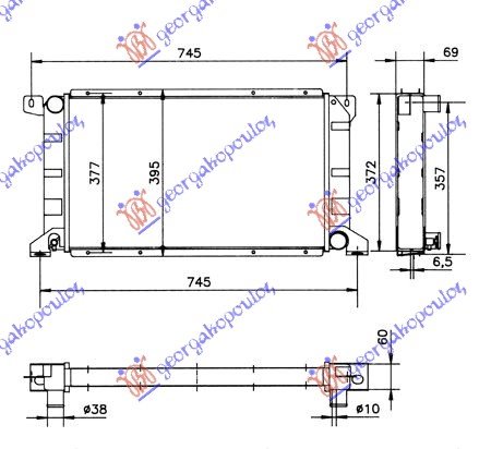 RADIATOR 2,5 TD (60x33,5)