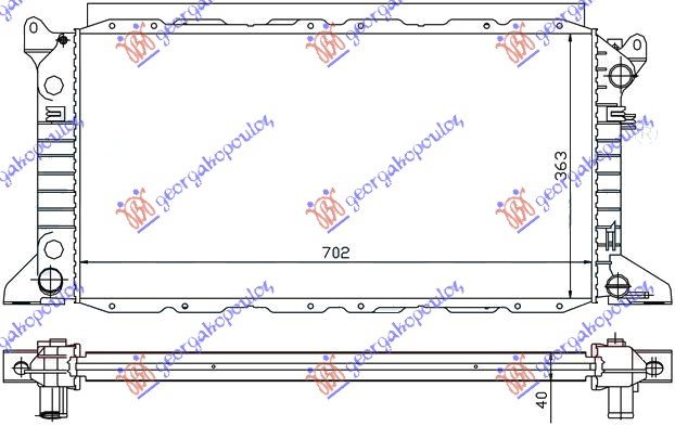 RADIATOR 2.0 PETROL (+AC) (70x36)