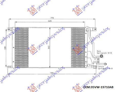 CONDENSER PETROL-DIESEL (65x36.5)