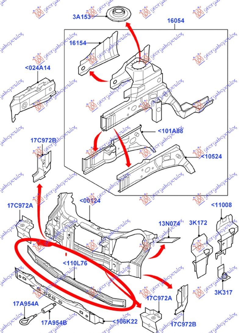 RADIATOR SUPPORT