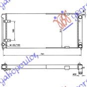 RADIATOR PETR-DSL +A/C (67.5x32x3.4)