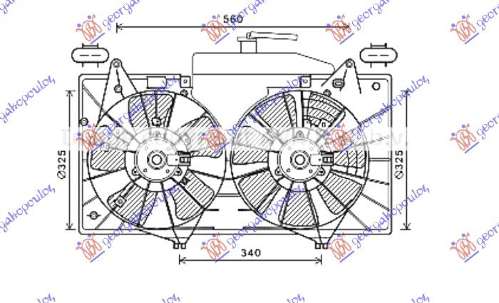 VENTILIATOR 1.8-2.0 BEN - 2.2 DIZ 4+4PIN