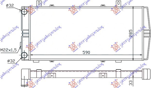 RADIATOR 1.6 (59x28)