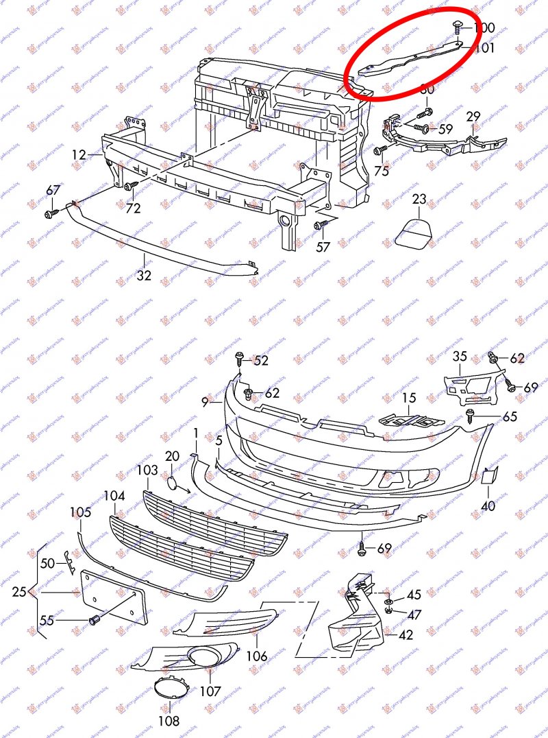 HEAD LAMP PANEL UPPER STEEL