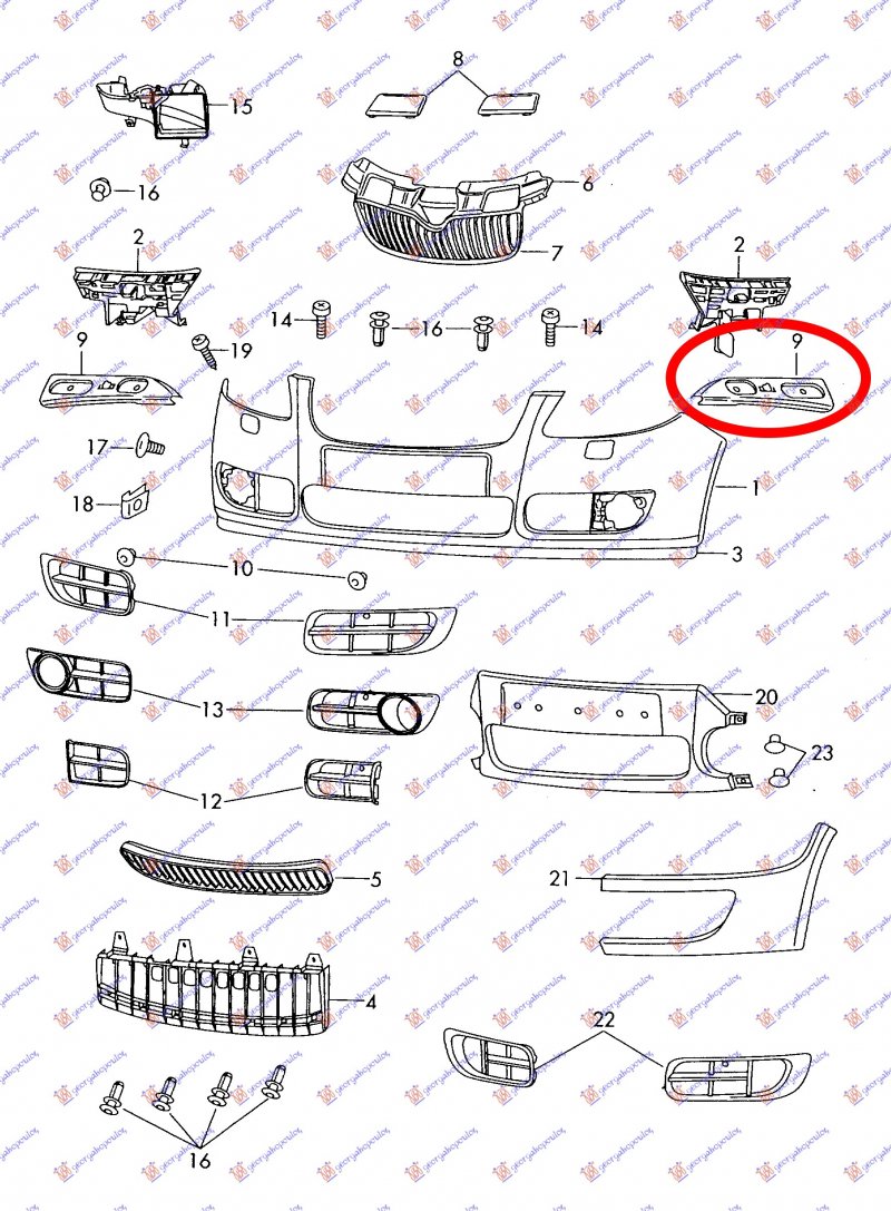 MBAJTESI I PARAKOLPIT/BRANIKUT PARA METAL