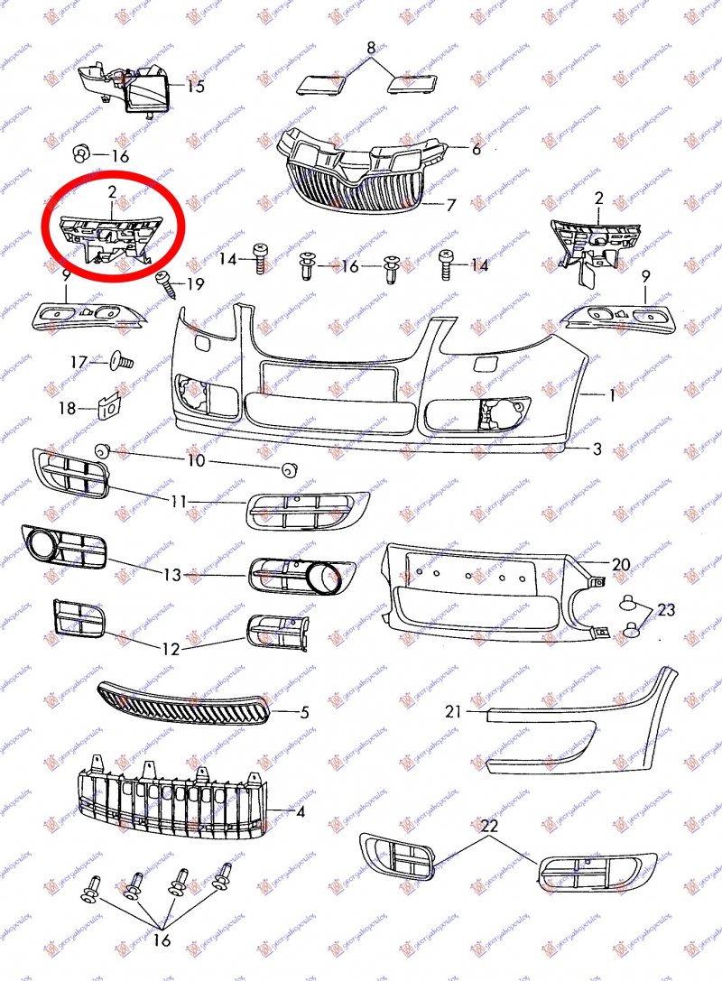 MBAJTESI I PARAKOLPIT/BRANIKUT PARA PLASTIKE