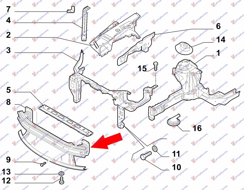 FRONT BUMBER REINFORCEMENT ASSY