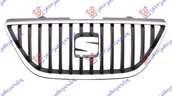 GRILLE MAT BLACK W/CHROME FRAME