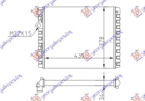 RADIATOR ALL MODEL MAN -AC (43x38)